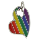 Rainbow Heart Necklace